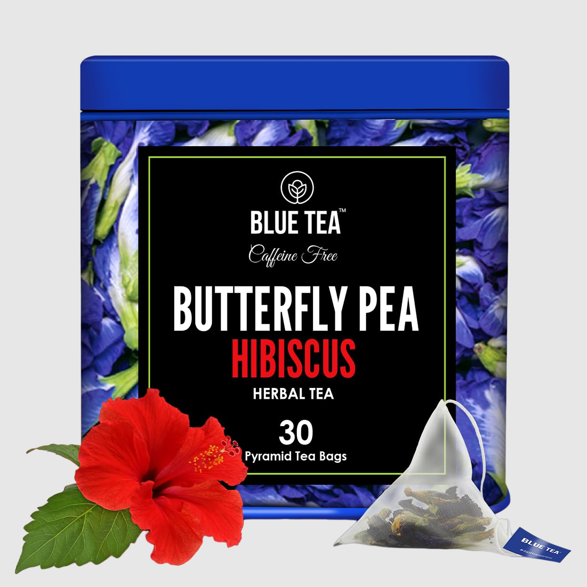 Butterfly Pea Hibiscus Herbal Tea - 30 Tea Bags – Blue Tea